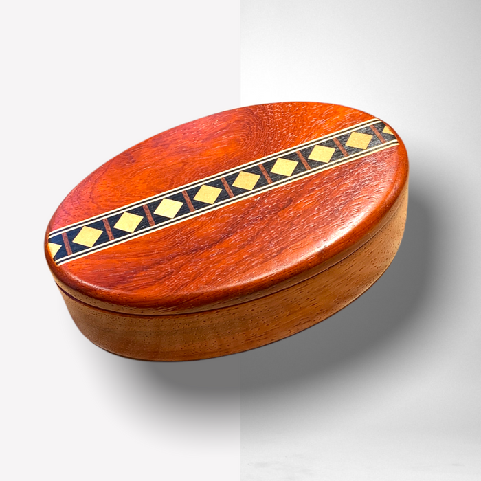Spin Puzzle Box with Diamond Inlay