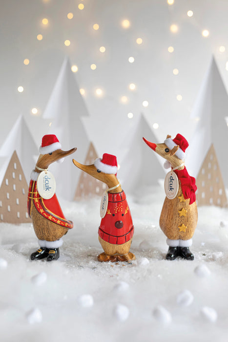 DCUK Reindeer Christmas Duckling with Antlers - Barouke - The WoodCrafters Gallery