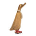 DCUK Red Floral Rain Boots Bamboo Duckling