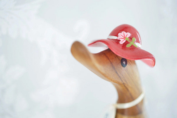 DCUK Red Heritage Duckling Floral Hat and Boots