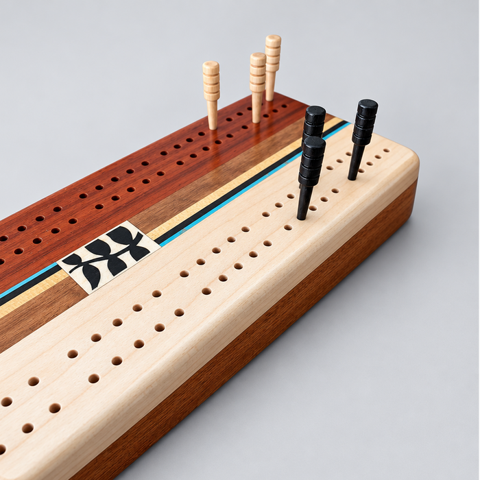 Floral Cribbage - Barouke - The WoodCrafters Gallery