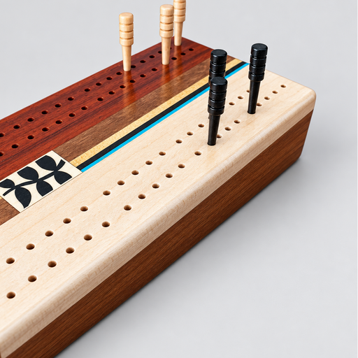 Floral Cribbage - Barouke - The WoodCrafters Gallery