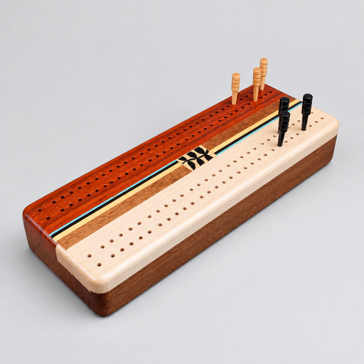 Floral Cribbage - Barouke - The WoodCrafters Gallery