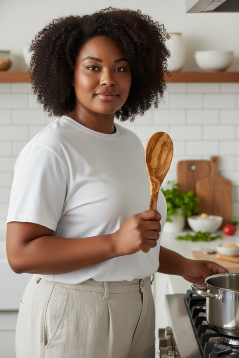 Large Serving Spoon - Olive Wood