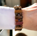 Wood Post and Bead Stretch Bracelet - Barouke - The WoodCrafters Gallery
