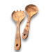 Olive Wood Salad Servers – Toss with Style - Barouke - The WoodCrafters Gallery