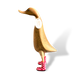 DCUK Teen Duck with charming pink spotty rain boots