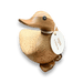 DCUK bamboo root duck figurine with name tag in pose 1