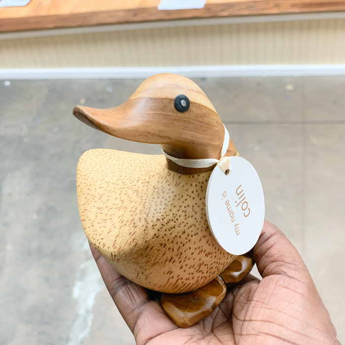 Bamboo Wood Duck - Ducky with Name Tag