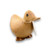 DCUK wooden duck ornament with name tag shown in pose 3