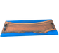 Captivating Live-Edge Walnut Charcuterie Serving Tray with Custom Blue Epoxy Resin (23 x 12 x 1 inch) - Barouke - The WoodCrafters Gallery