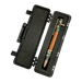 Handcrafted camo bullet pen with black tactical case, reclaimed Cape Fear river wood.