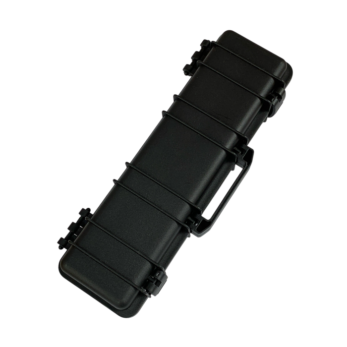 Black tactical case for bullet pen available at Barouke.