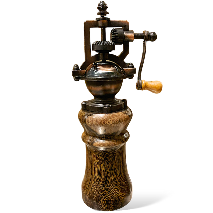 Antique Style Pepper, Salt and Spice Mill | Side Crank - Barouke - The WoodCrafters Gallery