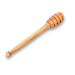 Classic olive wood honey dipper, ideal for drizzling honey