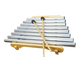 Pipedream Xylophone by Woodstock Chimes with nine precision-tuned tubes and wooden base including two mallets.