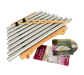 PipeDream Xylophone by Woodstock Chimes with precision-tuned tubes, wooden base, two mallets, bonus CD, and song sheet for musical creativity.