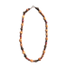 Beaded Holiday Wood Necklace with natural wooden beads in various sizes for a simplistic style, ideal for vacation wear.