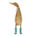 DCUK Teal Floral Welly Boots Ducklet