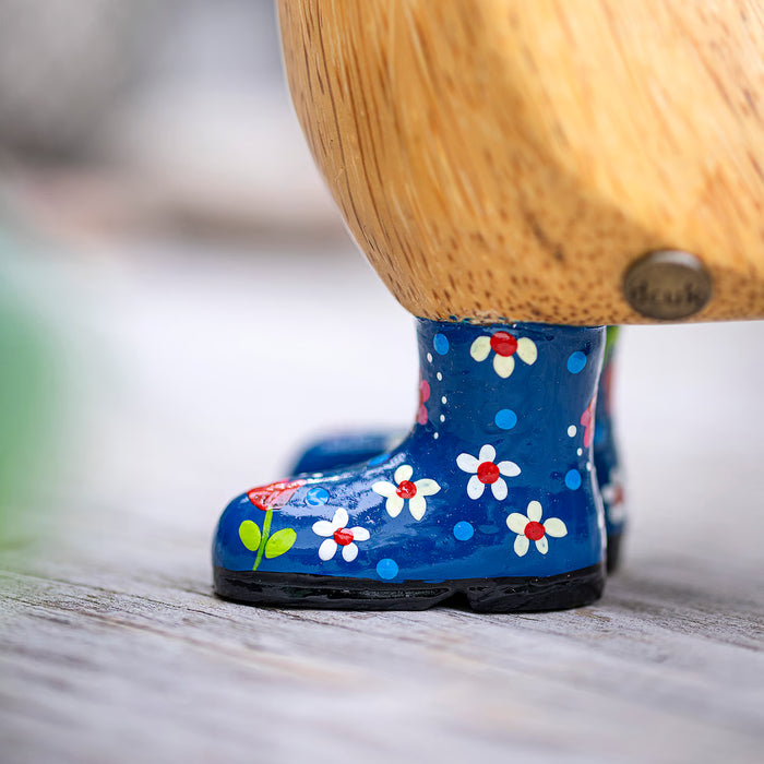 DCUK Blue Country Duckling Floral Hat and Boots - Barouke - The WoodCrafters Gallery
