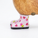 DCUK Pink Floral Hat and Boots Ducky with Name Tag - Barouke - The WoodCrafters Gallery