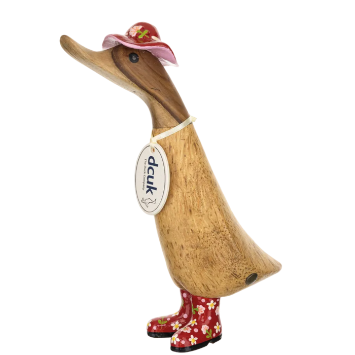 DCUK Red Heritage Duckling Floral Hat and Boots - Barouke - The WoodCrafters Gallery