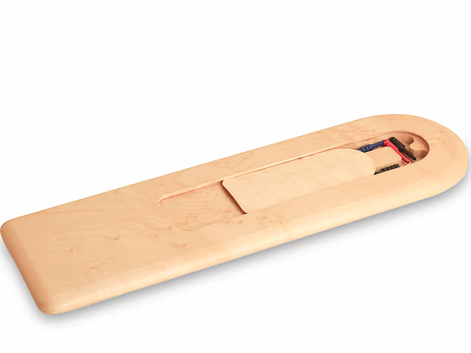 3-Track Birdseye Maple Cribbage Board - Barouke - The WoodCrafters Gallery