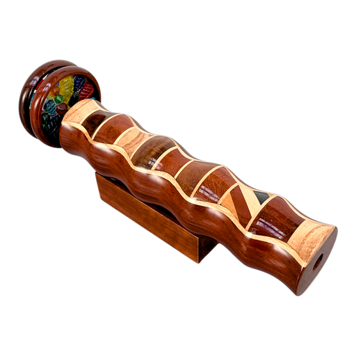 Handcrafted Laminated Hardwood Wheel Kaleidoscope - Barouke - The WoodCrafters Gallery