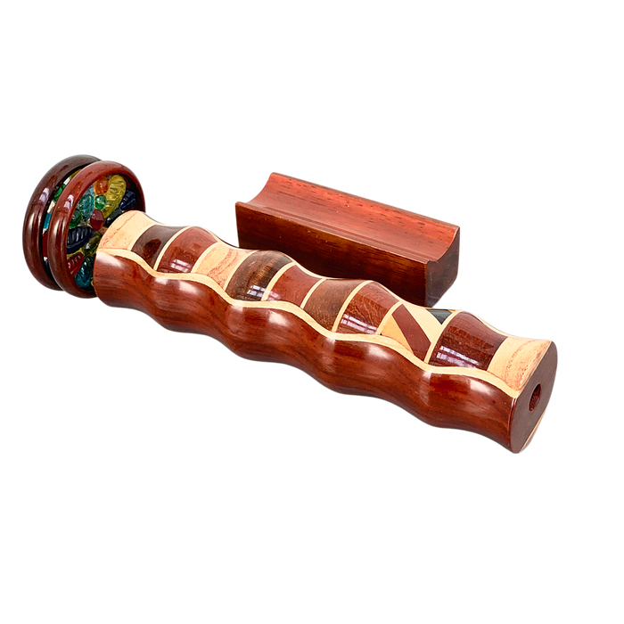 Handcrafted Laminated Hardwood Wheel Kaleidoscope - Barouke - The WoodCrafters Gallery