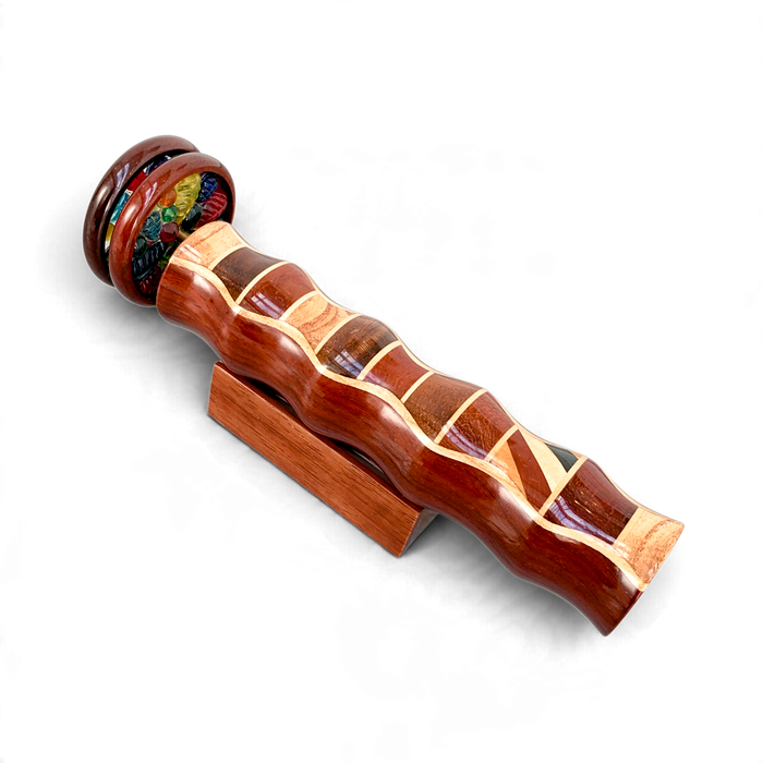 Handcrafted Laminated Hardwood Wheel Kaleidoscope - Barouke - The WoodCrafters Gallery