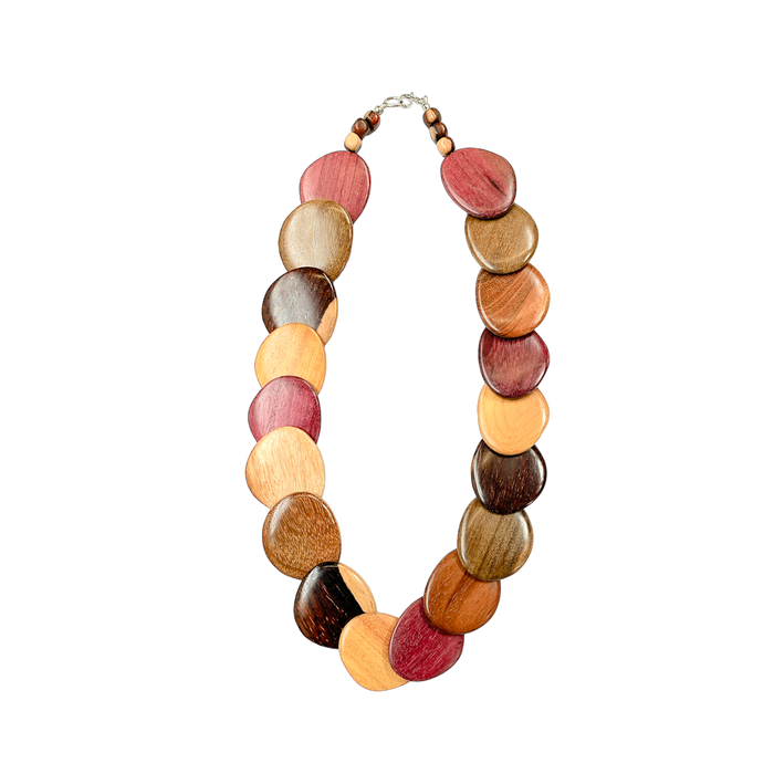Wood Necklace Rachael in Assorted Woods
