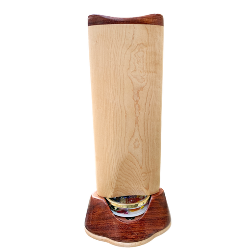 Maple Wood Turniton Kaleidoscope with LED light and oil-filled object case