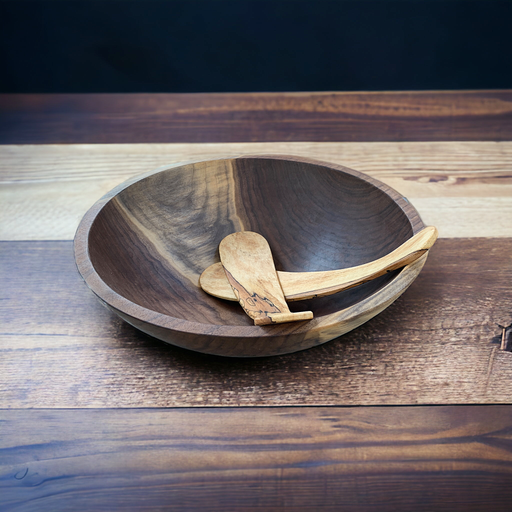 Black Walnut Salad Bowl  available for purchase at Barouke.