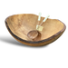 18-inch handcrafted spalted wood salad bowl, functional art crafted in the USA