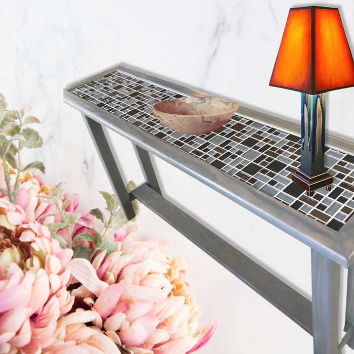 Tile-Top  Console Table - Solid Wood