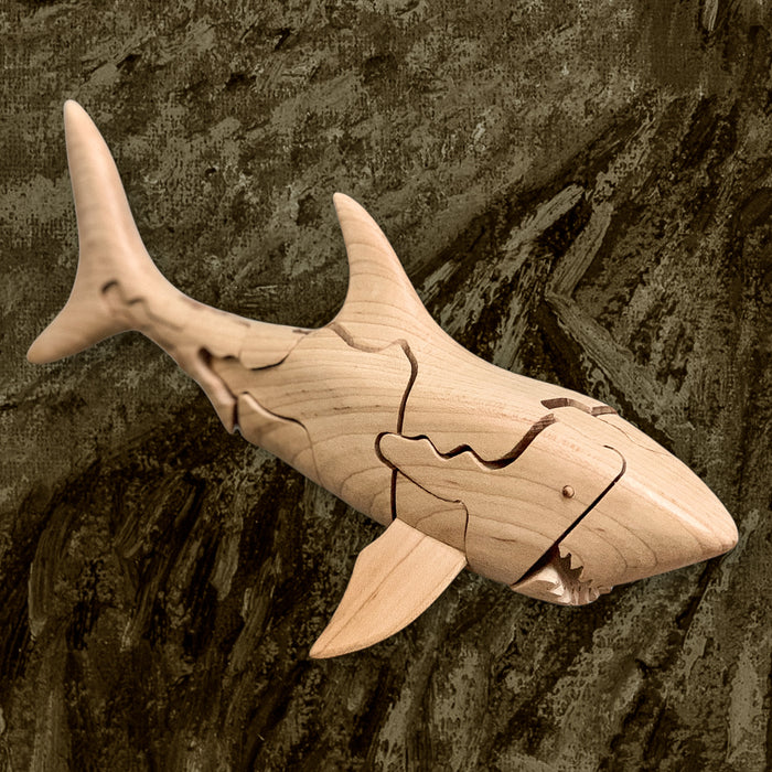 Puzzle Shark with Surfboard Inside.