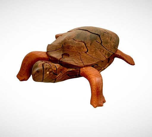 Wood Turtle Puzzle with Egg Inside - Barouke - The WoodCrafters Gallery