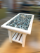 Tile-Top Coffee Table - Glass Tile (blue) - Barouke - The WoodCrafters Gallery