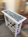 Tile-Top Wine Rack - Blue Glass Tile Table - Barouke - The WoodCrafters Gallery