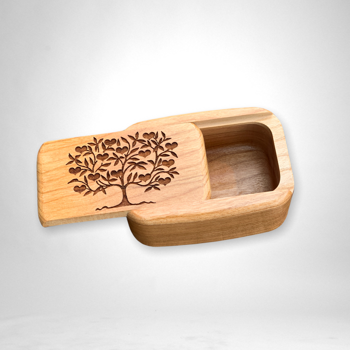 Secret Box in Cherry Wood (3-Inches) - Barouke - The WoodCrafters Gallery