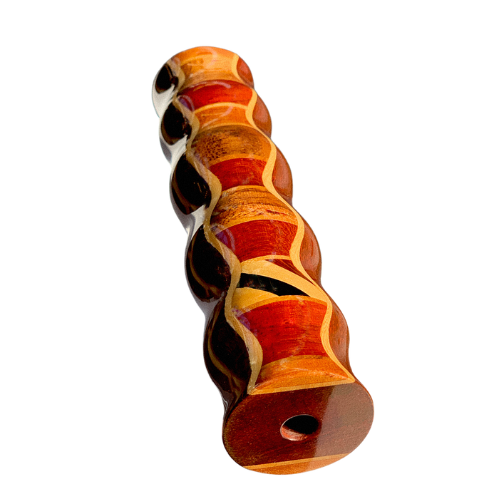 7 Inch Teleidoscope | Padauk with Hardwood Inlay - Barouke - The WoodCrafters Gallery
