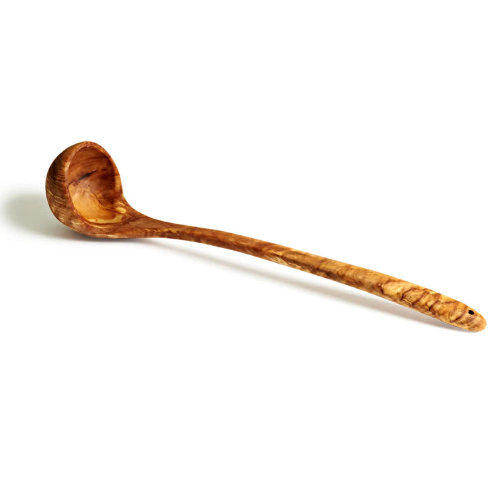 12-Inch Olive Wood Ladle - Elevate Your Cooking Experience! Order Now.