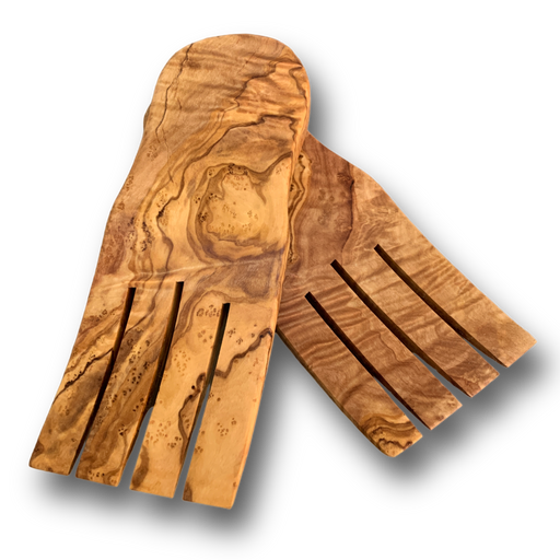 Olive wood salad hands available. Shop www.barouke.com