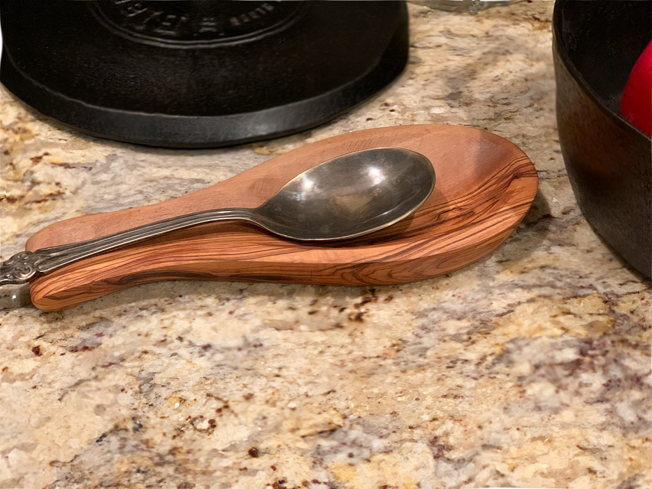 olive wood spoon rest for sale-Barouke.com