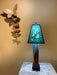 Dragonfly Table Lamp with Glazed Ceramic Base - Barouke - The WoodCrafters Gallery