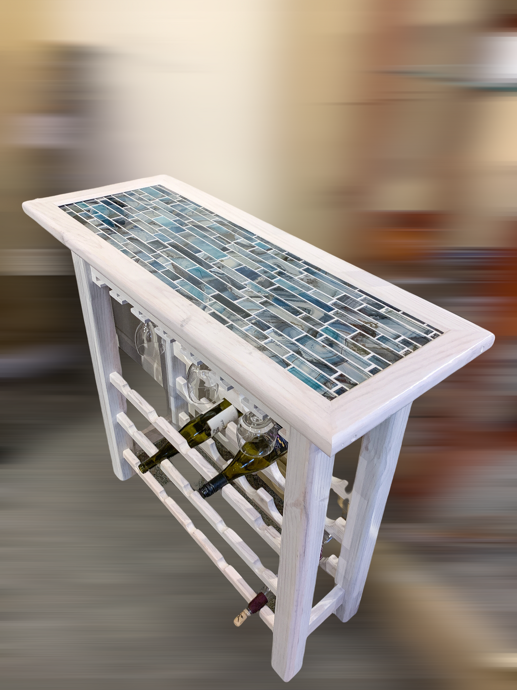 TileTop Tables and Wine Racks